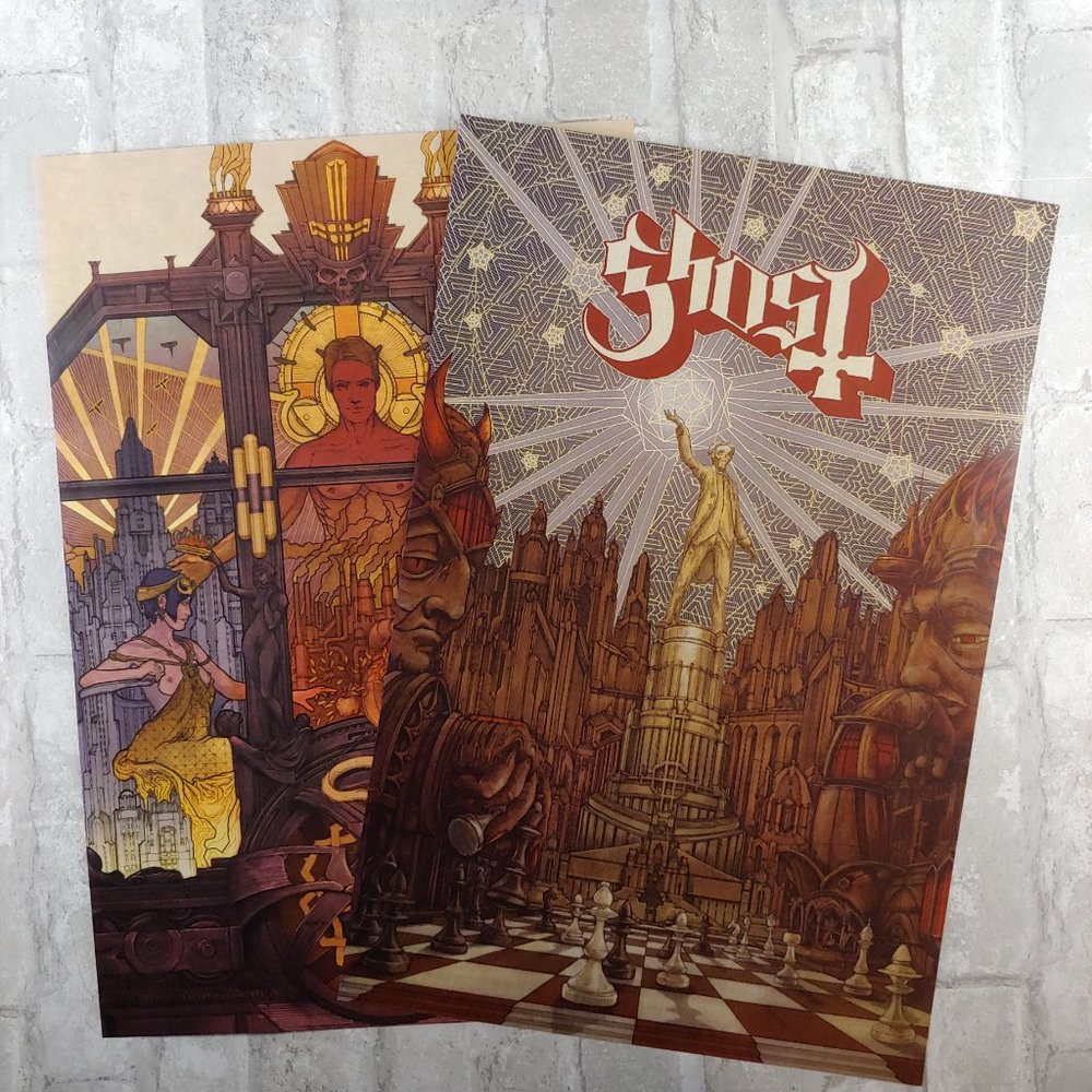 Ghost, The Band Ghost Meliora Posters, Set of Two Band Posters, 12" x 18"